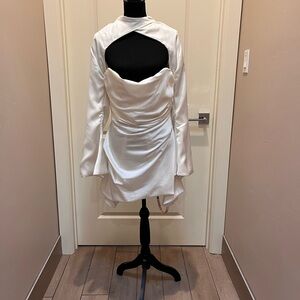 House of CB Toria Draped Corset Ivory White 100% Authentic Never Worn